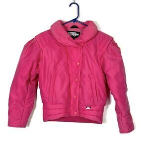 Snuggler Ski Jacket Vintage Hot Pink Size 8 EUC